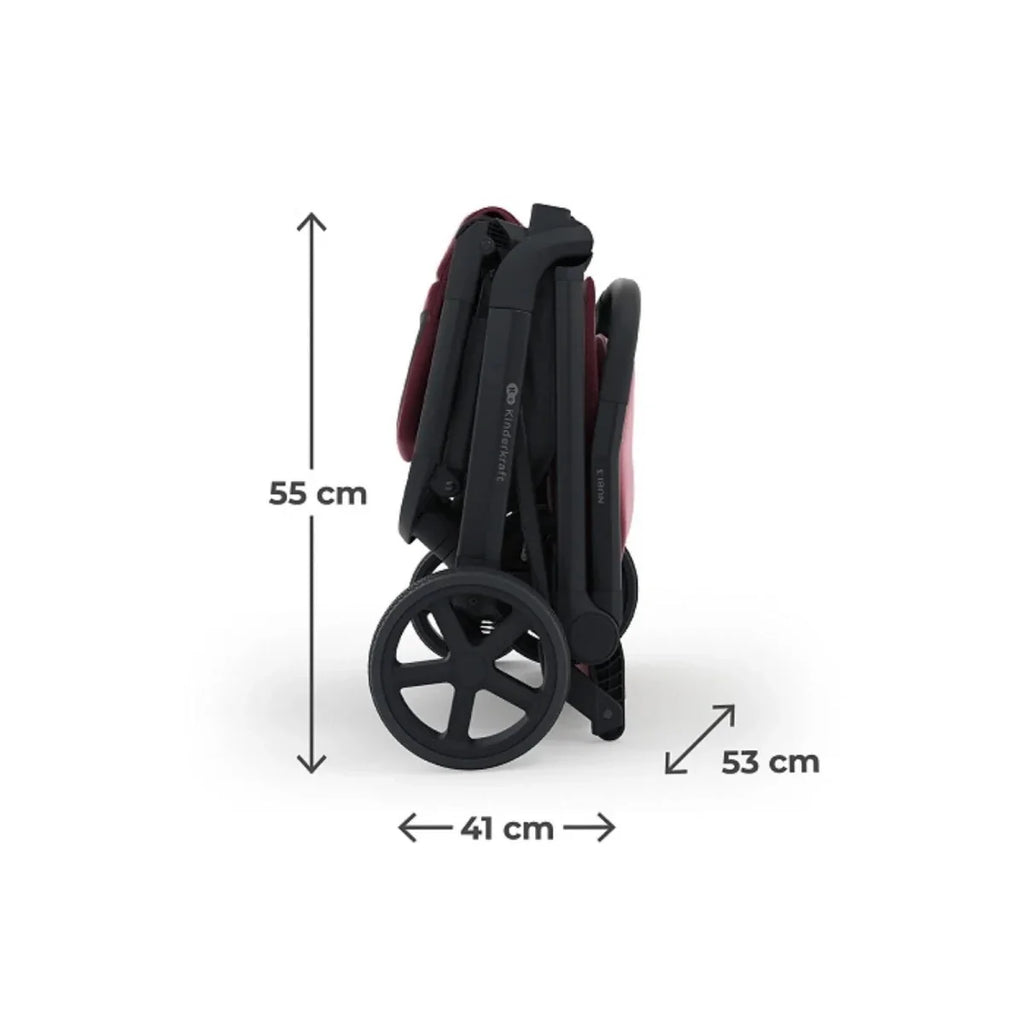 Kinderkraft Nubi 3 Stroller - Dark Ruby