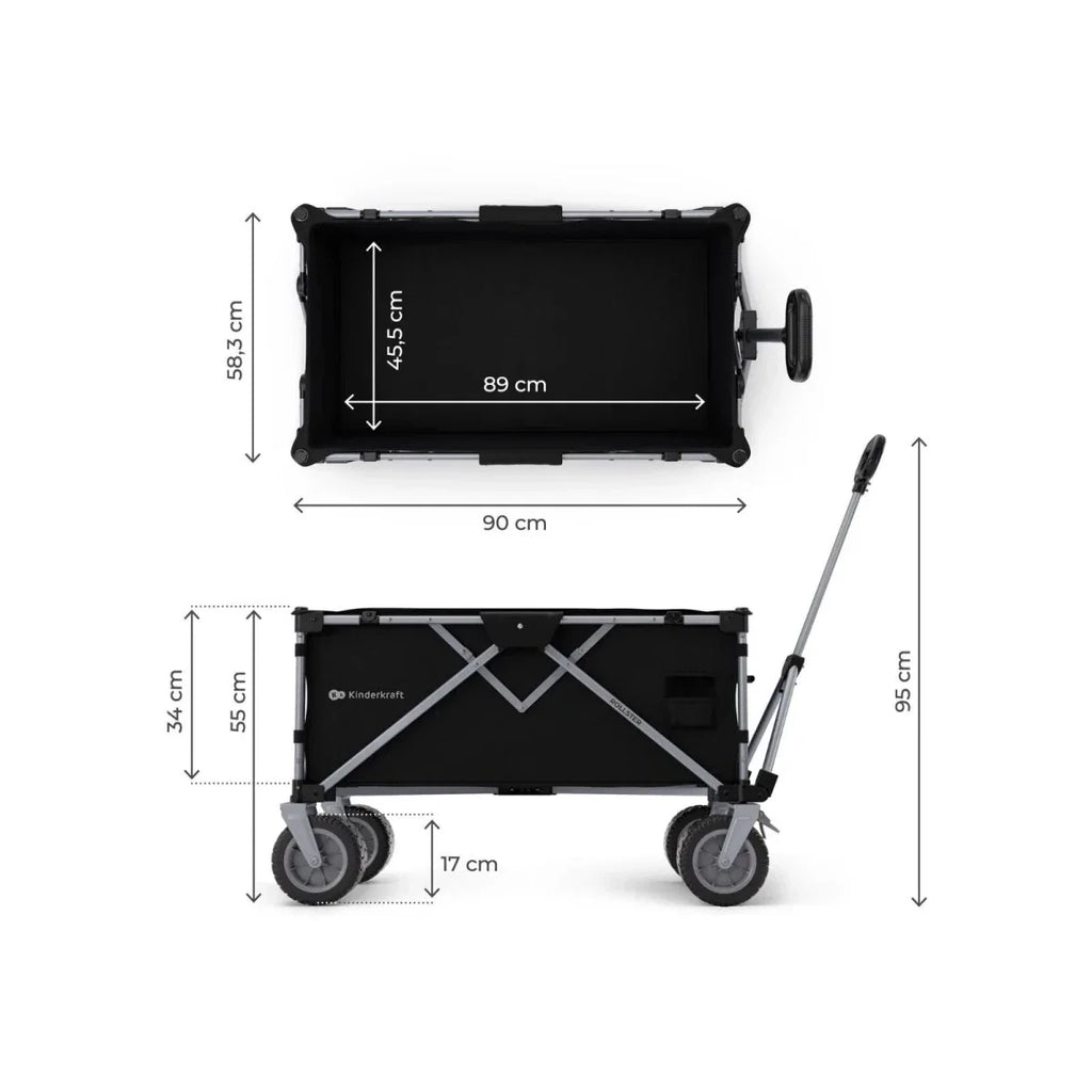 Kinderkraft Rollster Wagon - Mystic Black