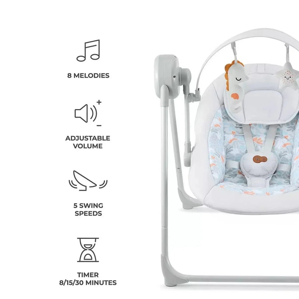 Kinderkraft Swingee Electric Rocker/Bouncer - Grey