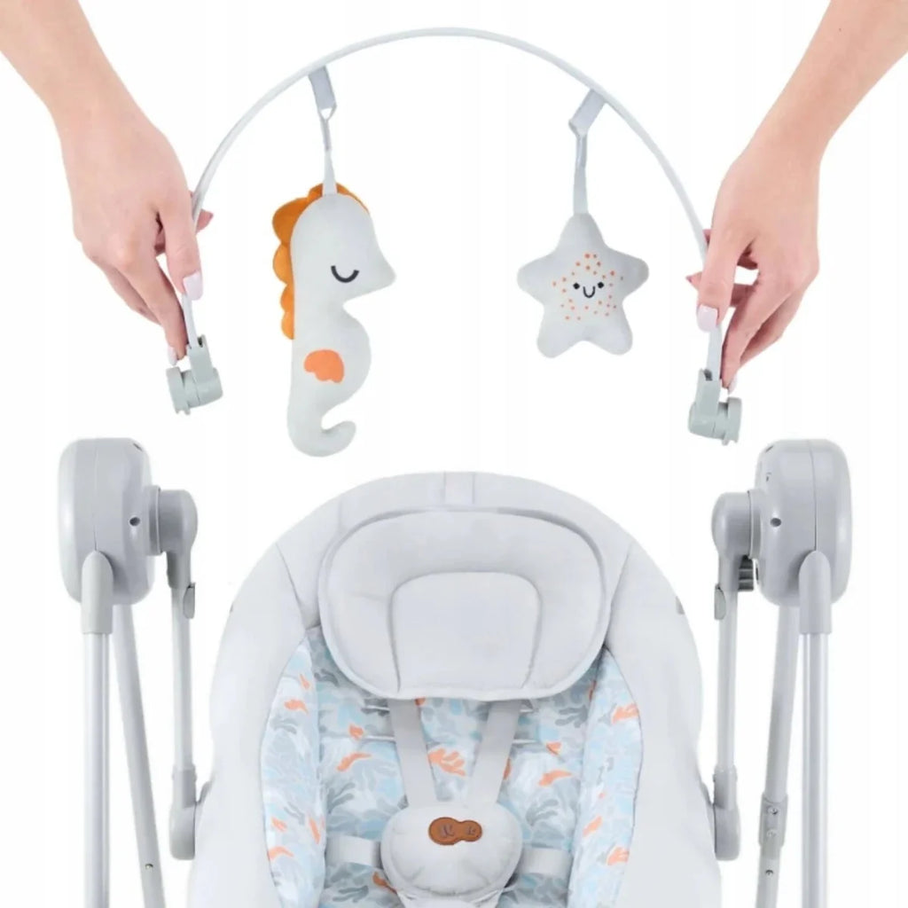 Kinderkraft Swingee Electric Rocker/Bouncer - Grey