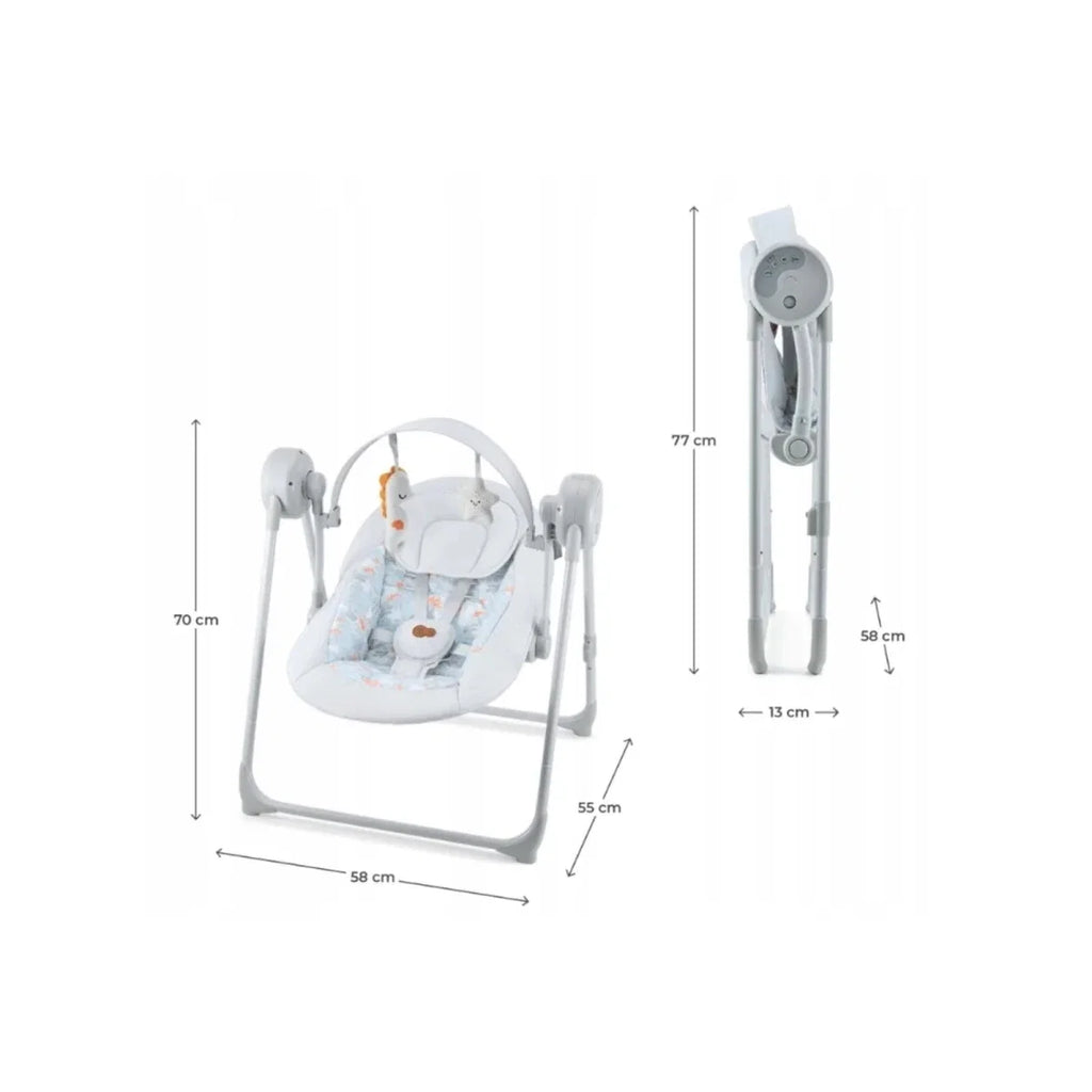 Kinderkraft Swingee Electric Rocker/Bouncer - Grey