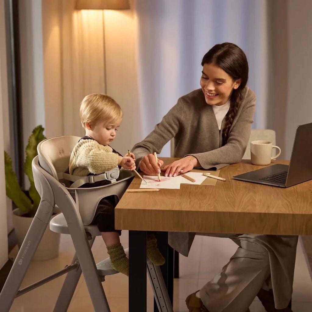 Kinderkraft Tino 3-in-1 Highchair - Grey