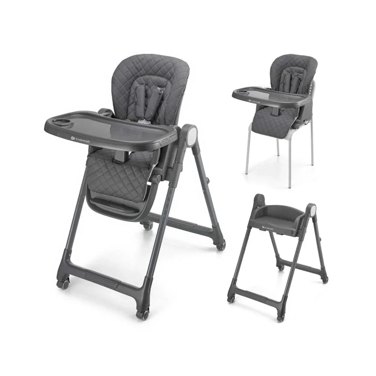 Kinderkraft Tulo 3-in-1 Highchair - Grey