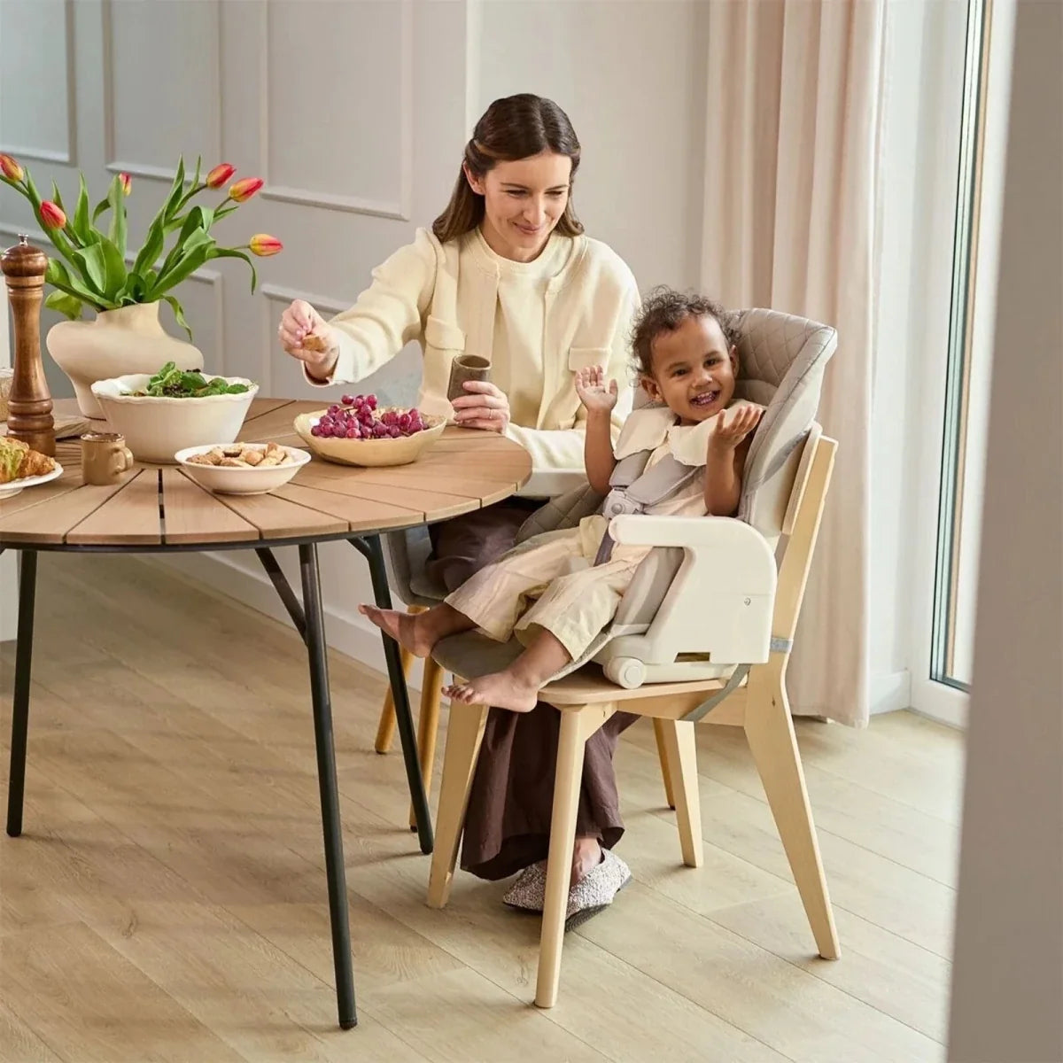 Kinderkraft Tulo 3-in-1 Highchair - Grey
