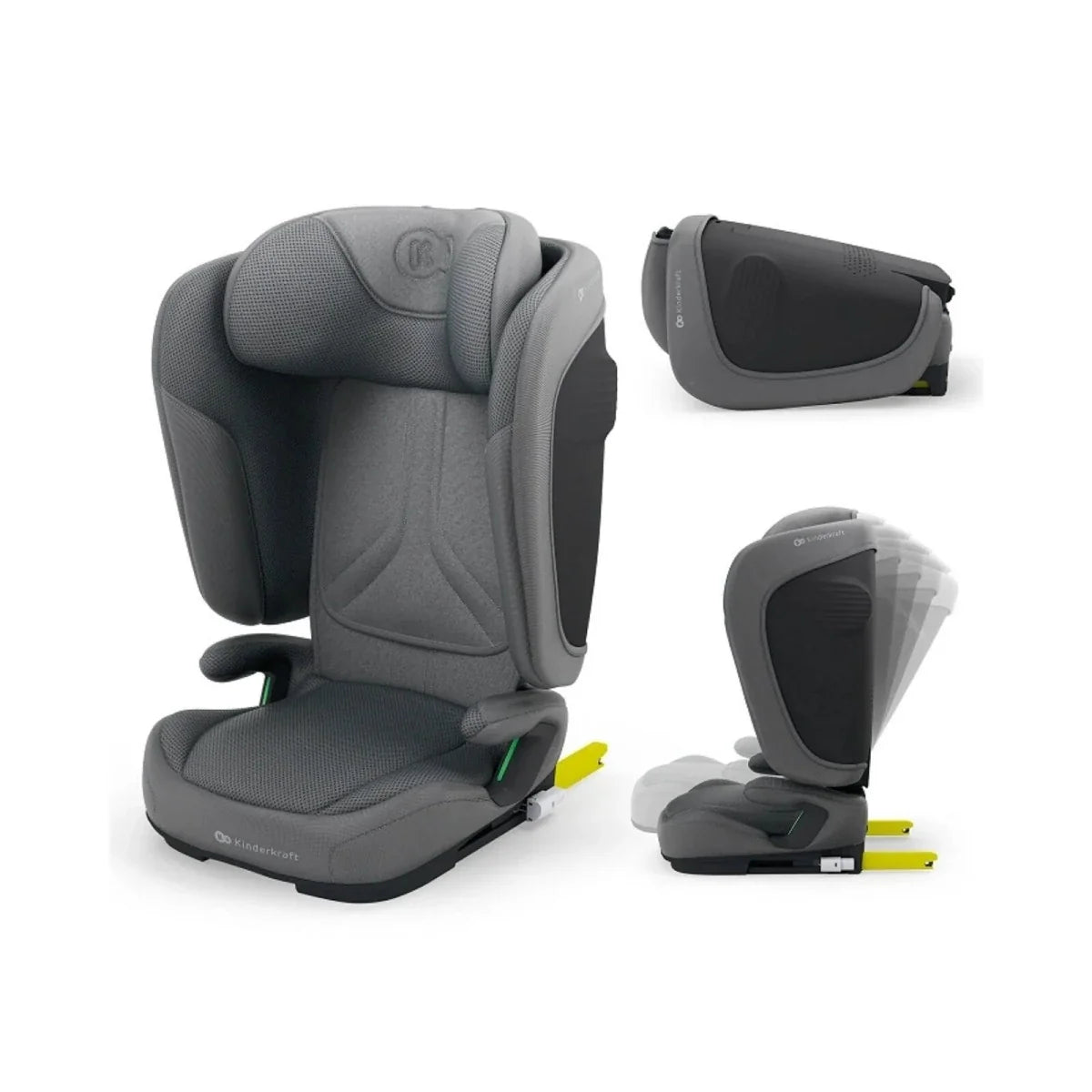 Kinderkraft UNITY 2 i-Size Group 2/3 Car Seat - Grey