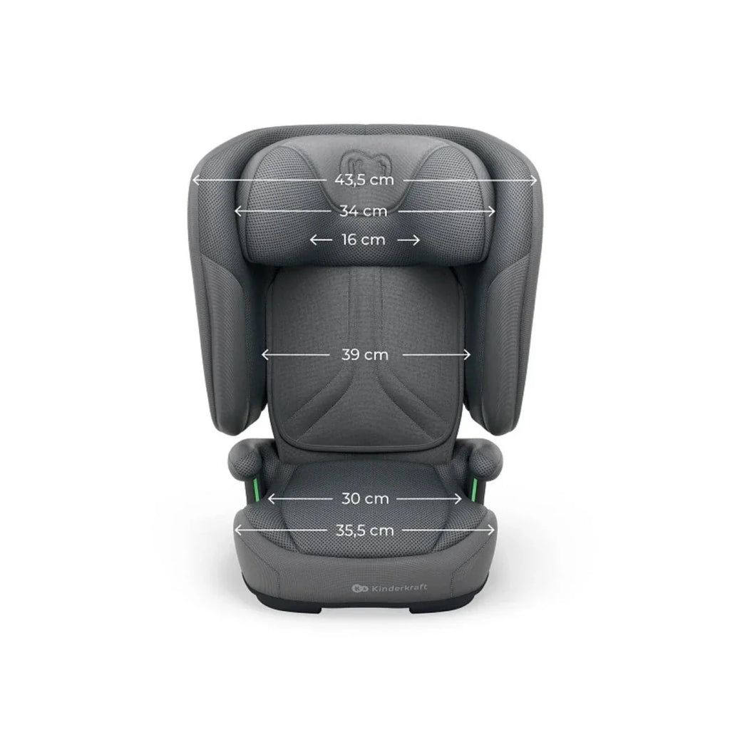 Kinderkraft UNITY 2 i-Size Group 2/3 Car Seat - Grey