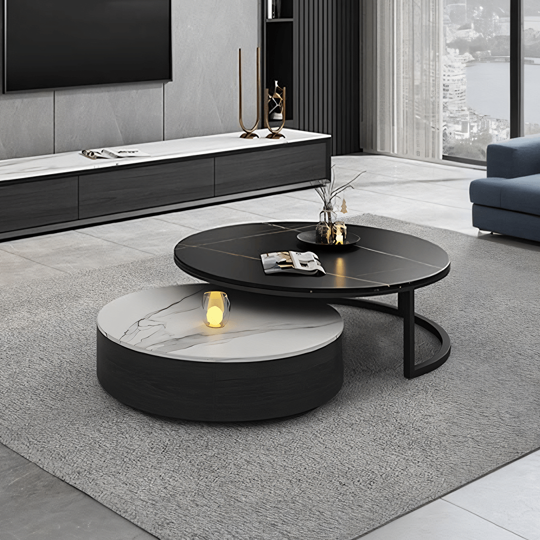 Kahoo Nesting Coffee Table, TV Stand, Sintered Stone