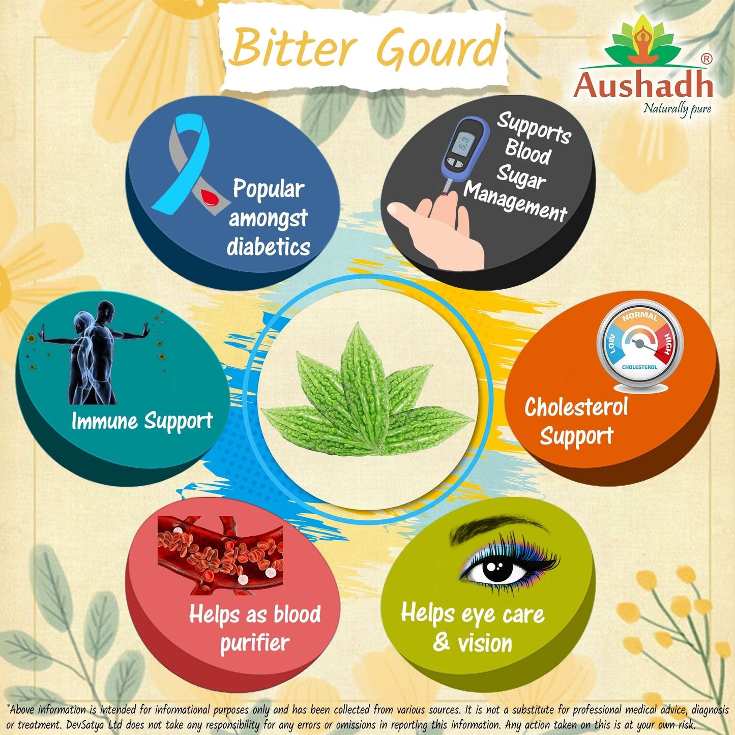 Aushadh Karela Powder 100 gram - Daily Wellness Support