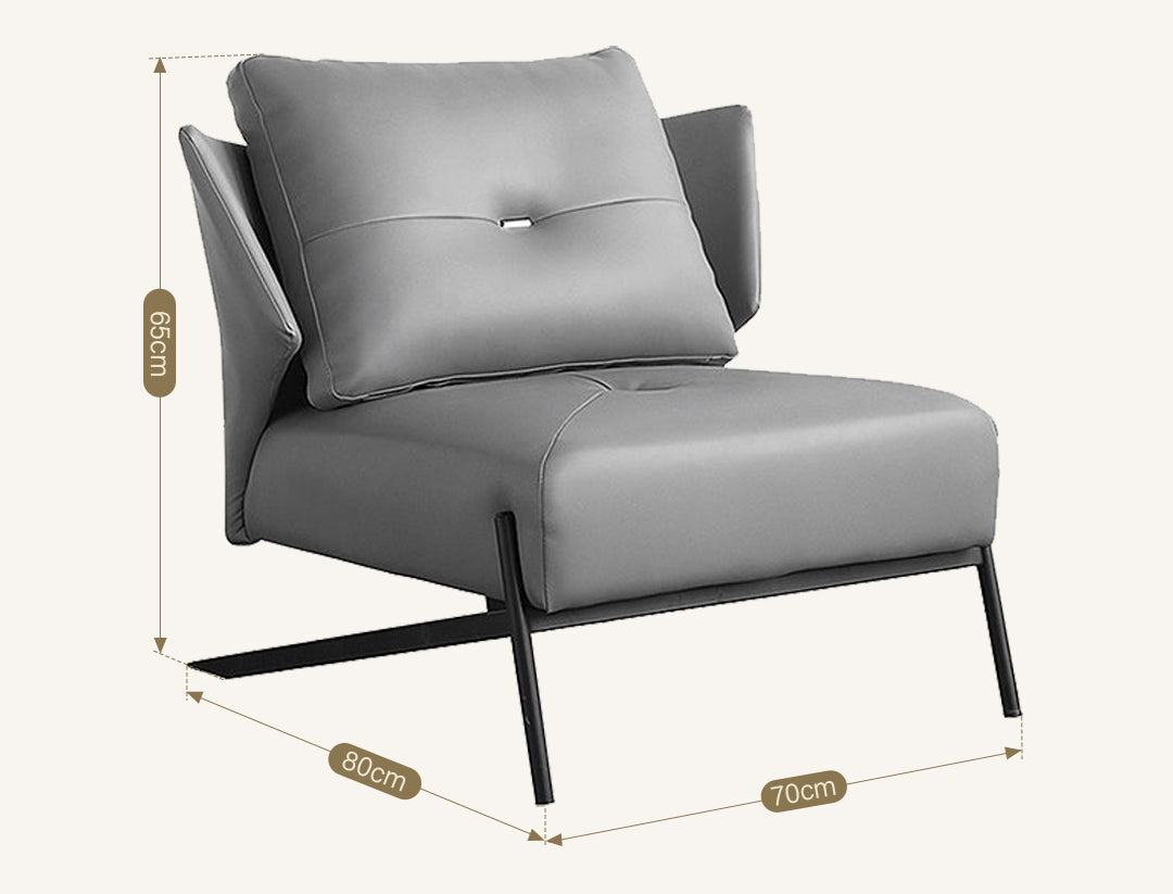 Karpov Tige Accent Leather Chair, Armchair, More Colours