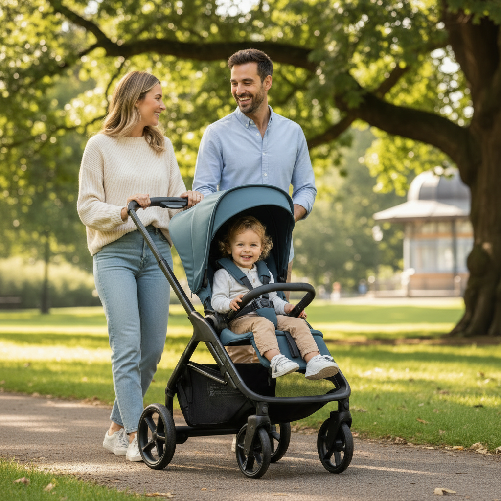 Jane Keep Pushchair + Kombibaby Lie-Flat 360 Car Seat Travel System