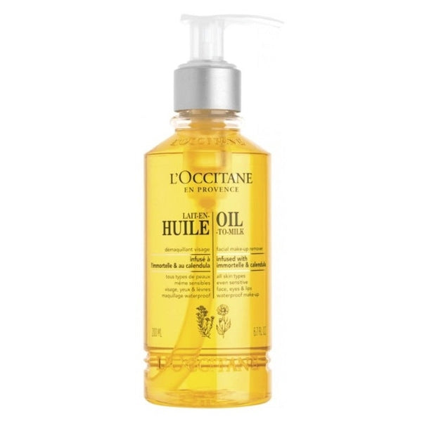L'Occitane en Provence Immortelle Oil-To-Milk Makeup Remover 200ml