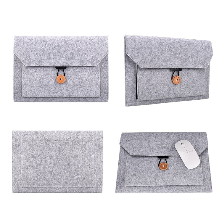 ND06 Multi-purpose Felt Button Laptop Inner Bag for 12.5 inch Laptop