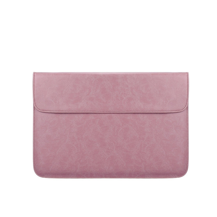 PU01S PU Leather Horizontal Invisible Magnetic Buckle Laptop Inner Bag for 15.4 inch laptops, 15.4 inch