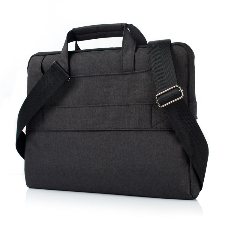 Portable One Shoulder Handheld Zipper Laptop Bag, For 11.6 inch and Below Macbook, Samsung, Lenovo, Sony, DELL Alienware, CHUWI, ASUS, HP(Black)