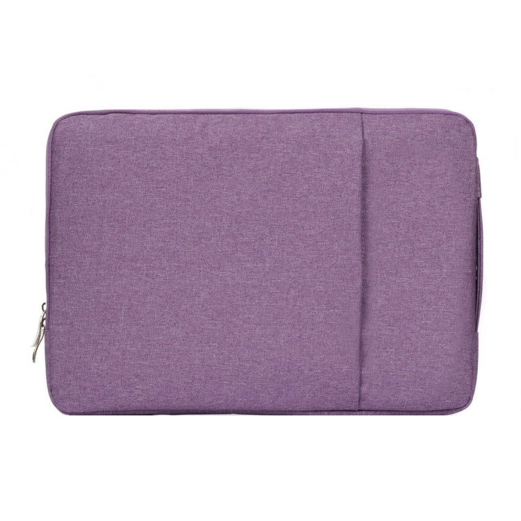 13.3-inch Universal Denim Laptop Sleeve with Zipper, 35.5x26.5x2cm, Purple