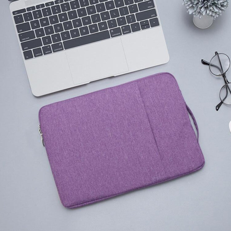 13.3-inch Universal Denim Laptop Sleeve with Zipper, 35.5x26.5x2cm, Purple