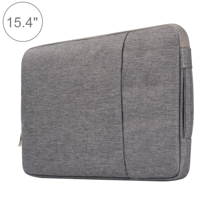 15.4 inch Universal Fashion Soft Laptop Denim Bags Portable Zipper Notebook Laptop Case Pouch for MacBook Air / Pro, Lenovo and other Laptops, Size: 39.2x28.5x2cm, 15.4 inch Purple, 15.4 inch Magenta, 15.4 inch Blue, 15.4 inch Grey, 15.4 inch Dark Blue...