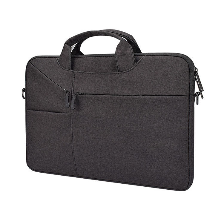 ST02S Waterproof Tear Resistance Hidden Portable Strap One-shoulder Handbag for 14.1 inch Laptops, with Suitcase Belt, ST02S 14.1 inch Black, ST02S 14.1 inch Dark Gray, ST02S 14.1 inch Pink, ST02S 14.1 inch Light Grey, ST02S 14.1 inch Navy Blue