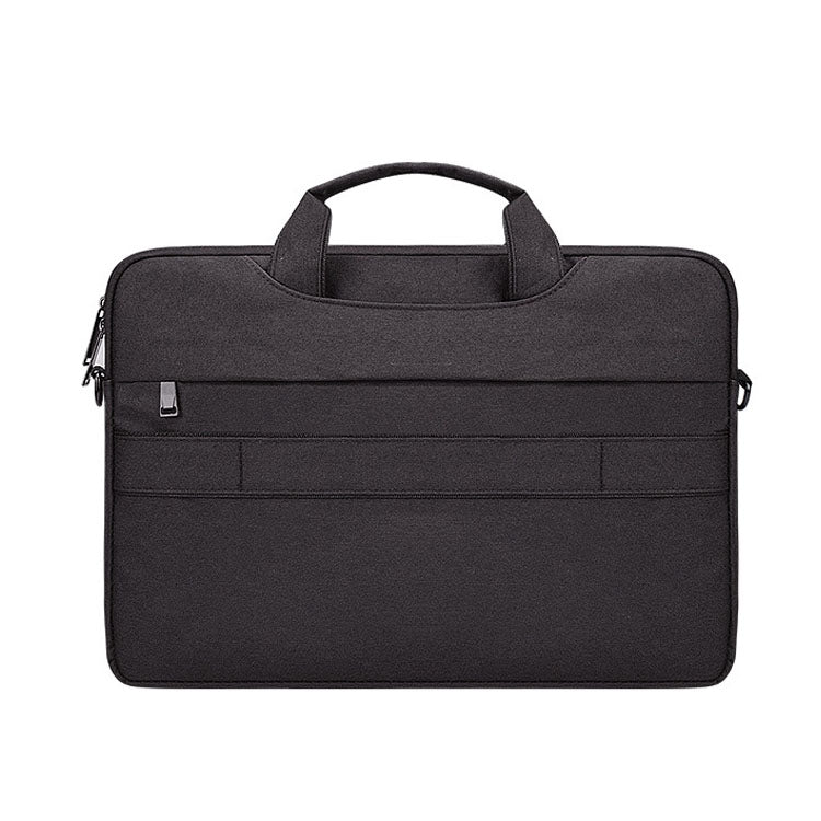 ST02S Waterproof Tear Resistance Hidden Portable Strap One-shoulder Handbag for 15.6 inch Laptops, with Suitcase Belt(Black)