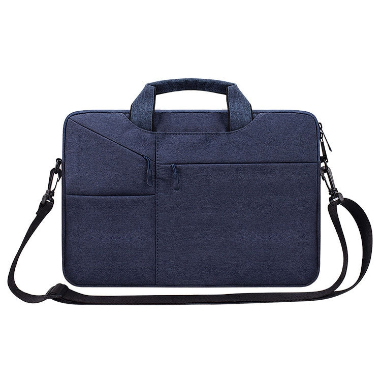 ST02S Waterproof Tear Resistance Hidden Portable Strap One-shoulder Handbag for 15.6 inch Laptops, with Suitcase Belt, ST02S 15.6 inch Black, ST02S 15.6 inch Dark Gray, ST02S 15.6 inch Pink, ST02S 15.6 inch Light Grey, ST02S 15.6 inch Navy Blue