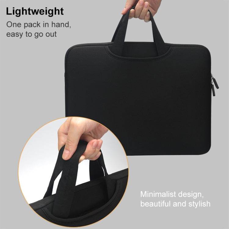 13.3 inch Portable Air Permeable Handheld Sleeve Bag for MacBook Air / Pro, Lenovo and other Laptops, Size: 34x25.5x2.5cm(Green)
