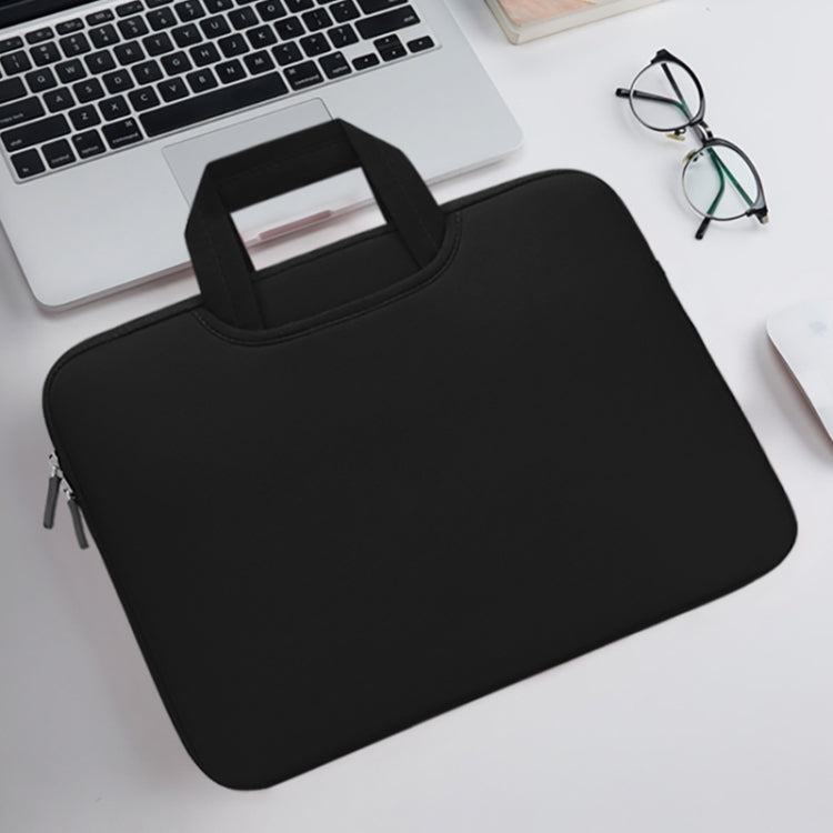 13.3 inch Portable Air Permeable Handheld Sleeve Bag for MacBook Air / Pro, Lenovo and other Laptops, Size: 34x25.5x2.5cm(Green)