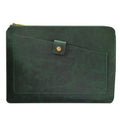Universal Genuine Leather Business Zipper Laptop Tablet Bag For 12 inch and Below, 12 inch