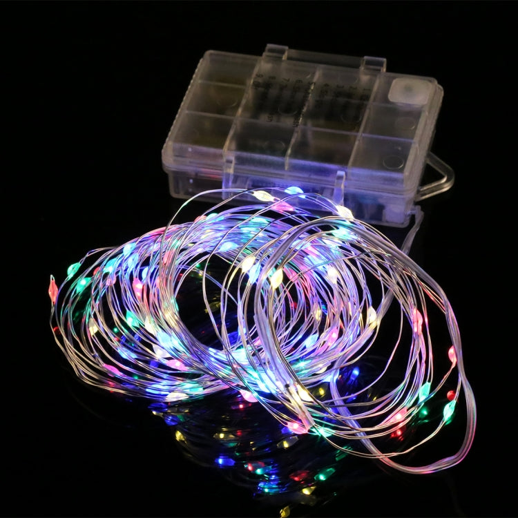50 LEDs 3 x AA Batteries Box Fairy Lamp Decorative Light with Remote Control, DC 5V, Blue Light/Remote Control, Colorful Light/Remote Control, White Light/Remote Control, Warm White/Remote Control