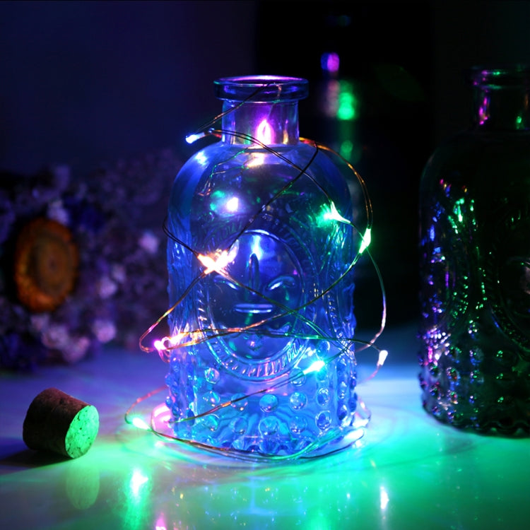 50 LEDs 3 x AA Batteries Box Fairy Lamp Decorative Light with Remote Control, DC 5V, Blue Light/Remote Control, Colorful Light/Remote Control, White Light/Remote Control, Warm White/Remote Control