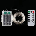 50 LEDs 3 x AA Batteries Box Fairy Lamp Decorative Light with Remote Control, DC 5V, Blue Light/Remote Control, Colorful Light/Remote Control, White Light/Remote Control, Warm White/Remote Control