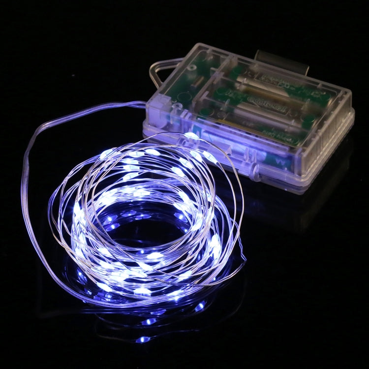 50 LEDs 3 x AA Batteries Box Fairy Lamp Decorative Light with Remote Control, DC 5V, Blue Light/Remote Control, Colorful Light/Remote Control, White Light/Remote Control, Warm White/Remote Control