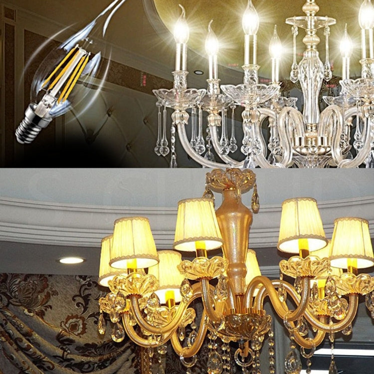 6 LEDs 450 LM Retro Energy Saving Light for Halls, AC 220V, Apiciform E14 6W 220V White Light, Apiciform E14 6W 220V Warm White