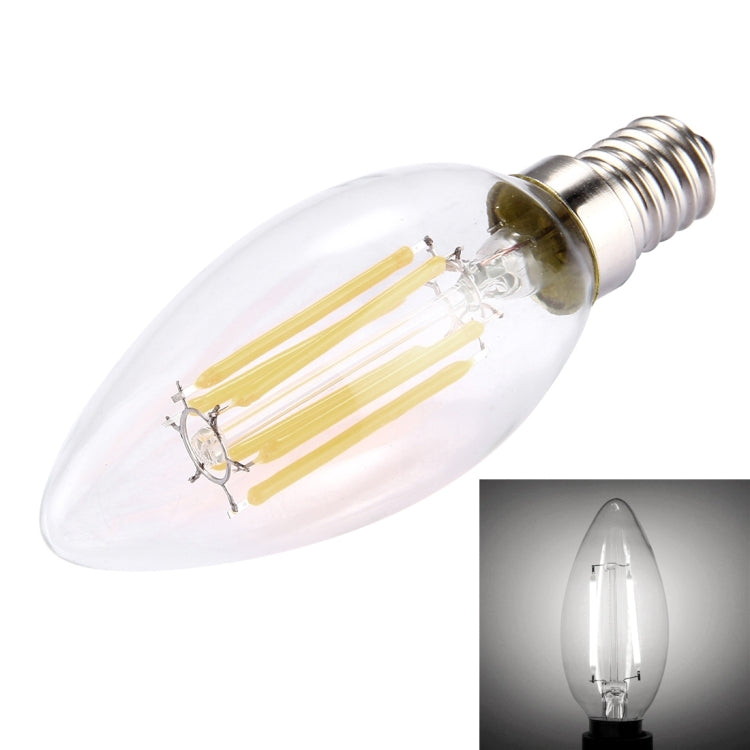 6 LEDs 450 LM Retro Energy Saving Light for Halls, AC 220V, Apiciform E14 6W 220V White Light, Apiciform E14 6W 220V Warm White