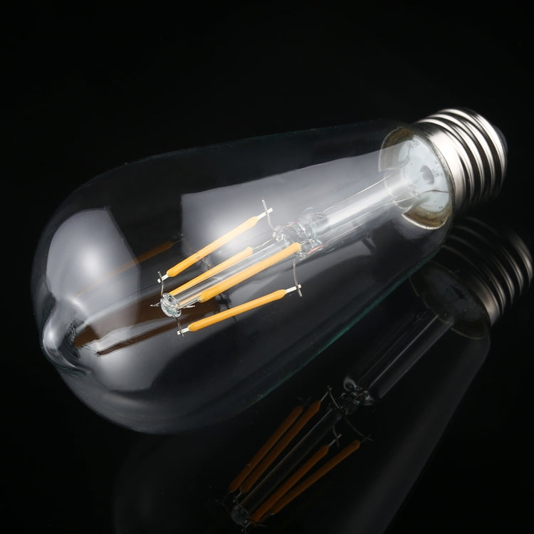 ST64 E27 4W 4 LEDs 600 LM 3000K Retro Dimming LED Filament Light Bulb Energy Saving Light, AC 220V, ST64 4W White Light, ST64 4W Warm White