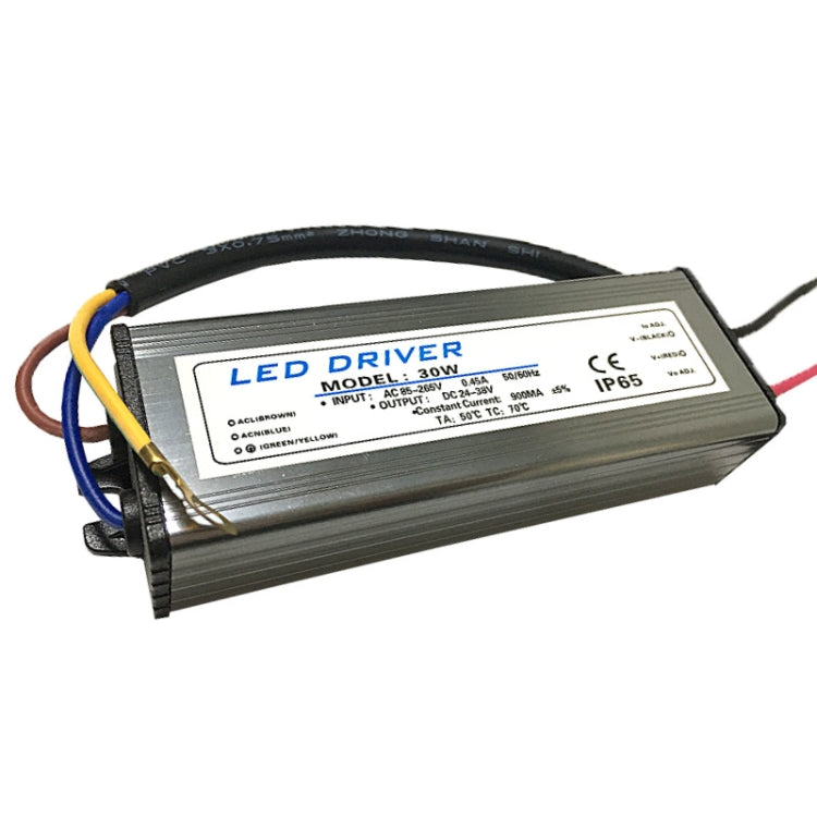30W LED Driver Adapter AC 85-265V to DC 24-38V IP65 Waterproof, 30W