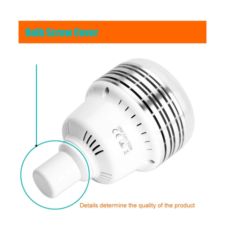 MANTOO PGL35 35W 120V 5500K 3900LM LED Light Bulb for Photography Lighting, 120V 3900LM