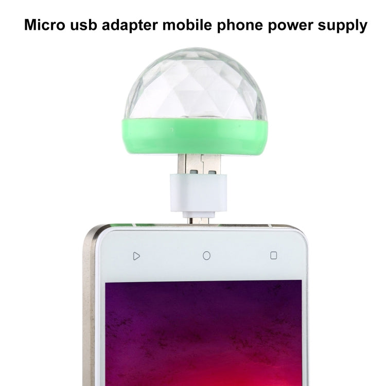 4W RGB USB LED Crystal Magic Ball Stage Light with Micro USB Adapter, with Micro USB Adapter