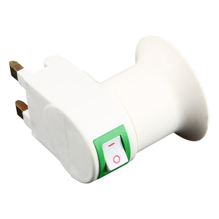 E27 Socket Type Light Holder Base Lamp Holder Converter with Switch, UK Plug, UK Plug