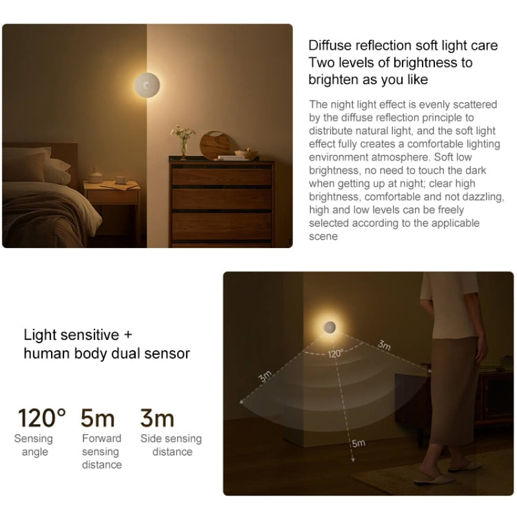Original Xiaomi Mijia Night Light 3 Smart Induction Bedside Lamp, Night Light