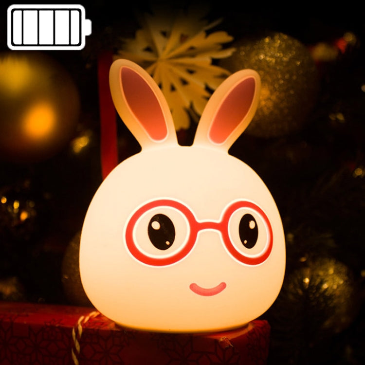 Creative Battery Powered LED Decoration Lamp Novelty Gift, Smile Pink Rabbit/Battery-Powered, Smile Blue Rabbit/Battery-Powered, Happy Pink Rabbit/Battery-Powered, Happy Blue Rabbit/Battery-Powered