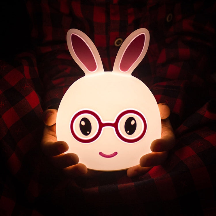 Creative Battery Powered LED Decoration Lamp Novelty Gift, Smile Pink Rabbit/Battery-Powered, Smile Blue Rabbit/Battery-Powered, Happy Pink Rabbit/Battery-Powered, Happy Blue Rabbit/Battery-Powered
