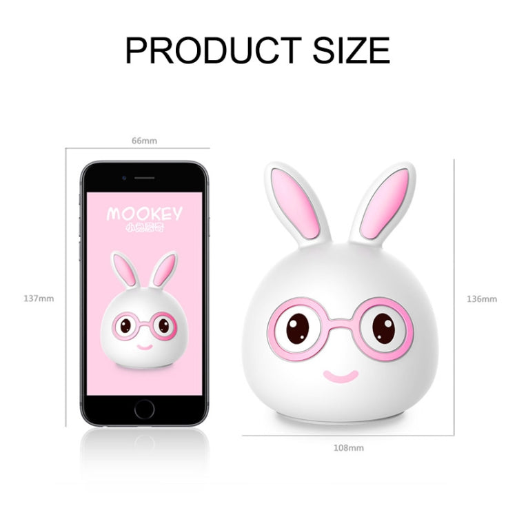 Creative Battery Powered LED Decoration Lamp Novelty Gift, Smile Pink Rabbit/Battery-Powered, Smile Blue Rabbit/Battery-Powered, Happy Pink Rabbit/Battery-Powered, Happy Blue Rabbit/Battery-Powered