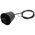 E27 Lamp Holder DIY Ceiling Chandelier Light Bulbs Screw Silicone Base Socket, Cable Length: 1m (Black)