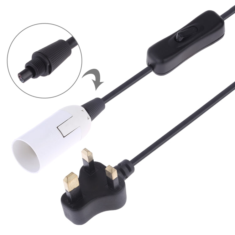 E14 Wire Cap Switch Lamp Holder Chandelier Power Socket with 1.2m Extension Cable, AU Plug, Small UK Plug, 1.2m, EU Plug, 1.5m, US Plug, 1.5m, Big UK Plug, 1.5m, AU Plug, 1.2m