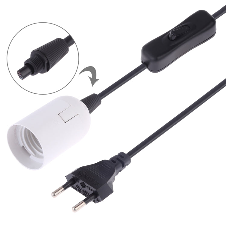E27 Wire Cap Switch Lamp Holder Chandelier Power Socket with 1.2m Extension Cable, Small UK Plug, EU Plug, 1.5m, AU Plug, 1.2m, Big UK Plug, 1.5m, US Plug, 1.5m, Small UK Plug, 1.2m