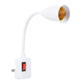 E27 Bulb Holder Flexible Extension Converter with Switch, US Plug, AU Plug, UK Plug, US Plug