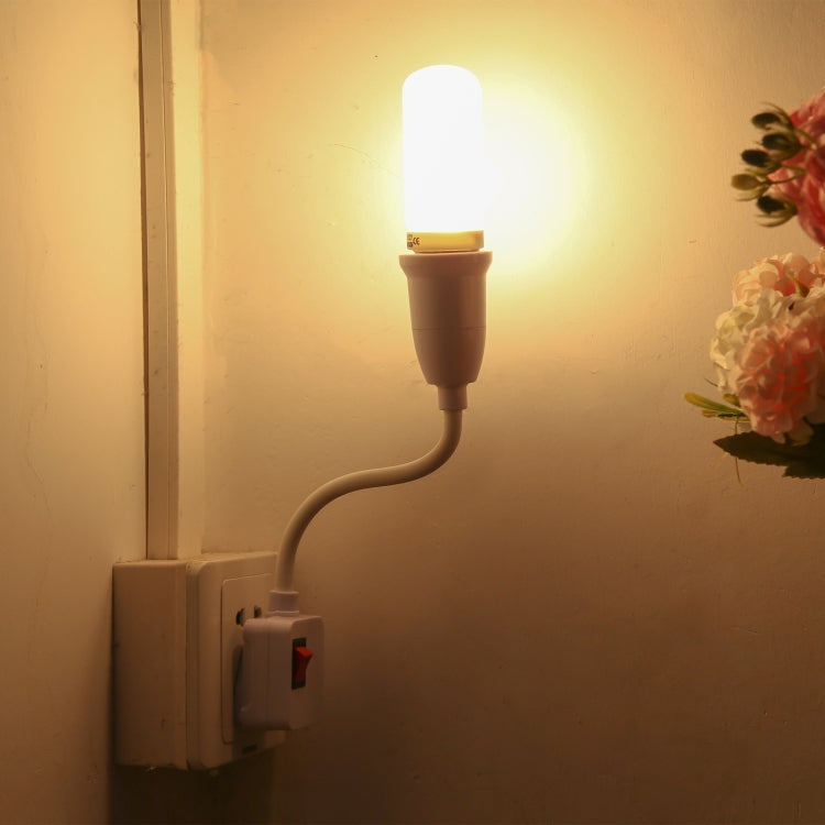 E27 Bulb Holder Flexible Extension Converter with Switch, US Plug, AU Plug, UK Plug, US Plug