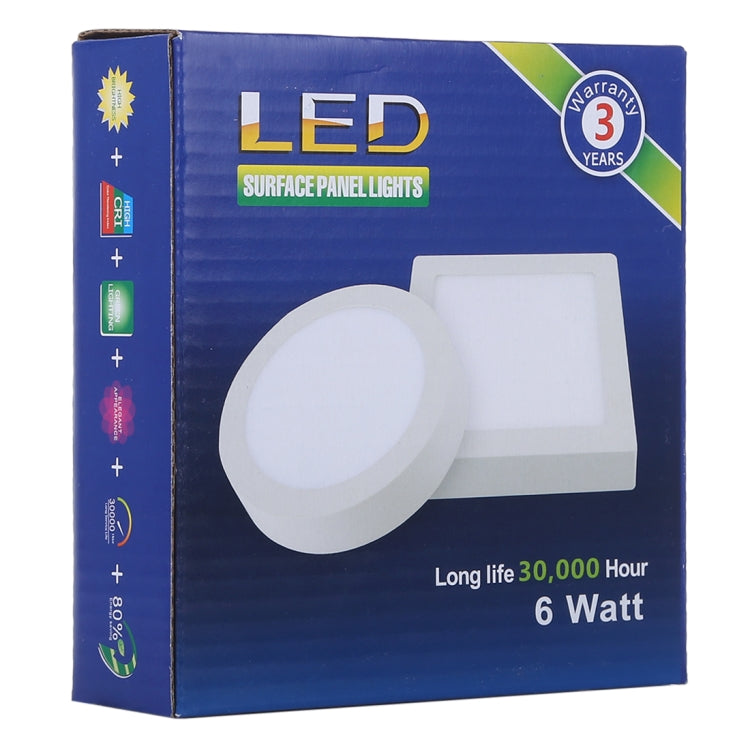 12cm 30 LEDs SMD 2835, AC 85-265V, 6W White Light, 6W Warm White Light