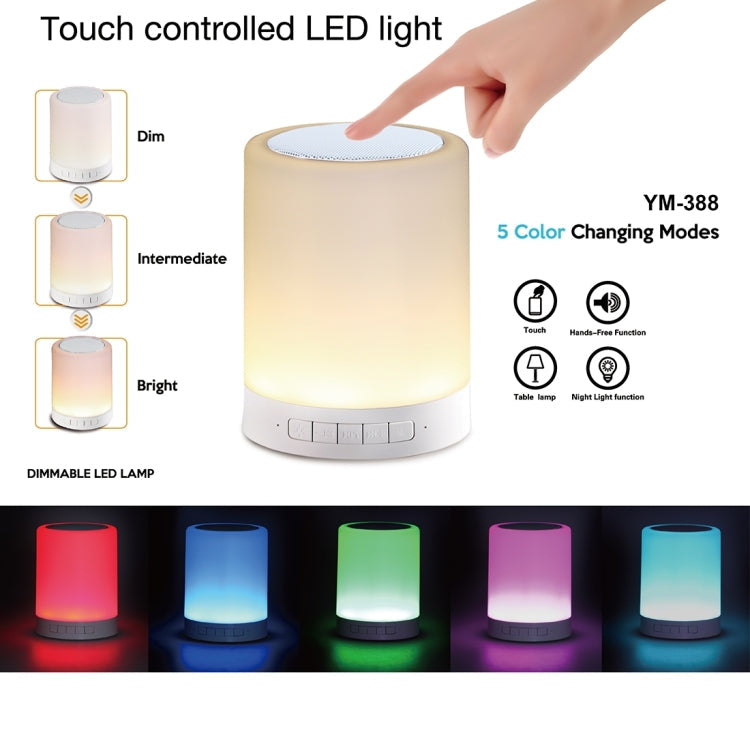 with LED Light & Handle, Support AUX IN & Hands-free Answer & TF Card, 388