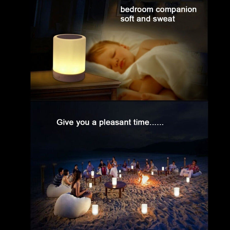 388 Atmosphere Light Bluetooth Speaker with LED & Handle, AUX, TF Card, Hands-Free